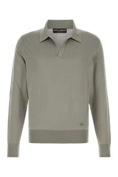 Dolce
Gabbana | Dolce
Gabbana DG Logo Plaque Polo Shirt