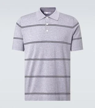 Brunello Cucinelli | Striped cotton polo shirt