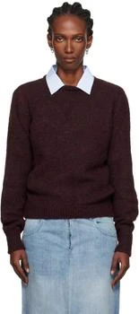 MAISON MARGIELA | Burgundy Crewneck Sweater