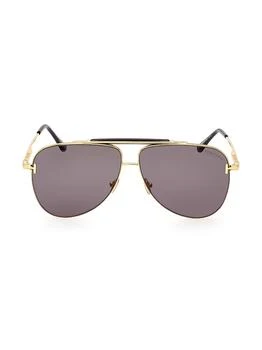 Tom Ford | Brady 60MM Pilot Sunglasses