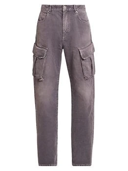Balmain | Faded Denim Cargo Pants