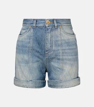 Balmain | Patterned denim shorts