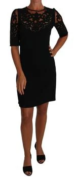 Dolce & Gabbana | Floral Cut Out Pattern Coctail Women's Dress