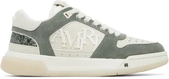 AMIRI | Green & Off-White Glitter Classic Low Sneakers