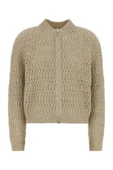 Brunello Cucinelli | Brunello Cucinelli Long Sleeve Zipped Cardigan