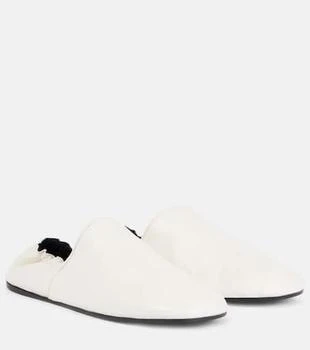 Khaite | Banks leather slip-on shoes
