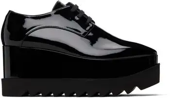 Stella McCartney | Black Limited Edition Elyse Monochrome Platform Derbys