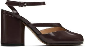 MAISON MARGIELA | Brown Tabi Pump Heeled Sandals