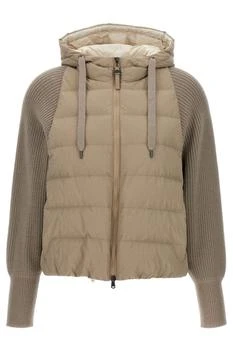 Brunello Cucinelli | Brunello Cucinelli Zip-Up Hooded Puffer Jacket