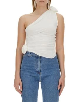 Magda Butrym | Magda Butrym One Shoulder Ruched Top