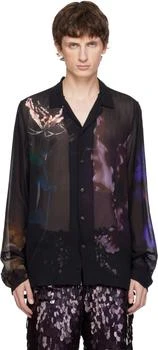 Dries Van Noten | Black Floral Shirt
