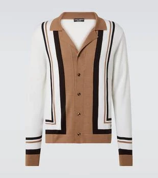 Dolce
Gabbana | Wool and silk jacquard cardigan