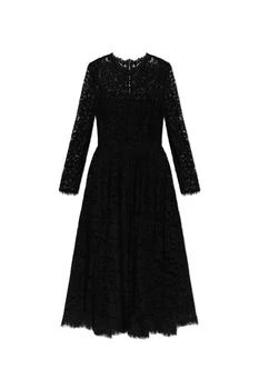 Dolce & Gabbana | Dolce & Gabbana Lace Long-Sleeve Midi Dress
