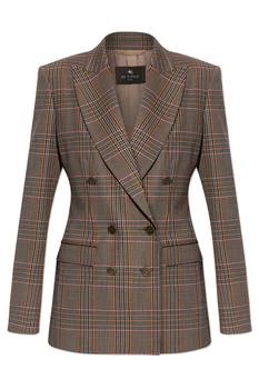 ETRO | Etro Double Breasted Checked Blazer