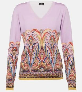 ETRO | Printed silk-blend sweater