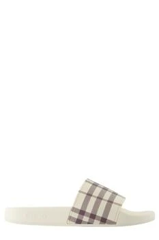 Burberry | Burberry Checked Slip-On Slides