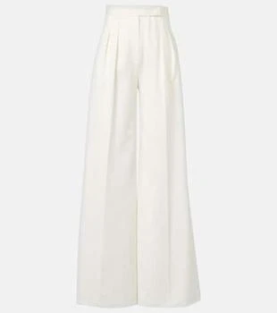 Max Mara | Chenzia high-rise cotton wide-leg pants