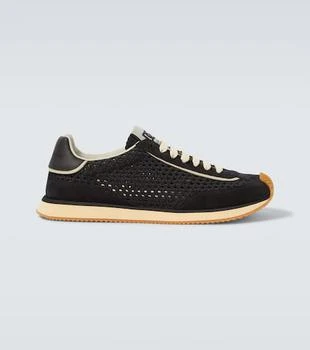 Dolce 
Gabbana | DG Cushion suede-trimmed sneakers
