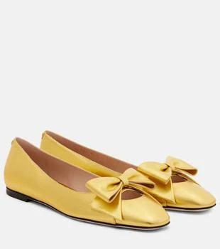 Valentino | Bowow metallic leather ballet flats