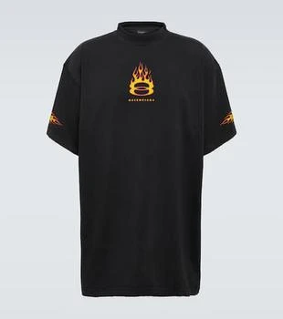 Balenciaga | Oversized logo cotton jersey T-shirt