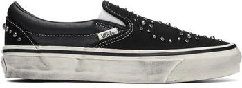 Vans Black Premium Classic Slip-On Sneakers