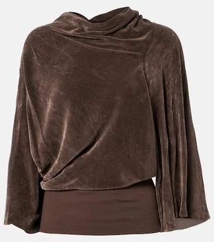 Rick Owens | Draped crêpe top