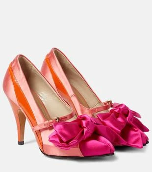 MAISON MARGIELA | Tabi Monster satin bow 110 pumps