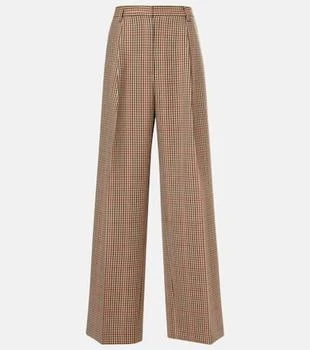 Dries Van Noten | Checked wool wide-leg pants