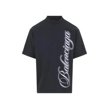 Balenciaga | Balenciaga Cursive Medium Fit T-Shirt