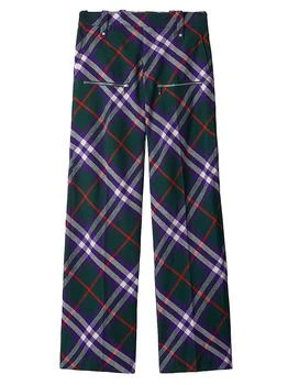 Burberry | Check Wool Trousers