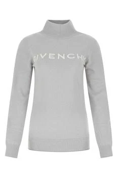 Givenchy | Givenchy High Neck Logo Intarsia Sweater