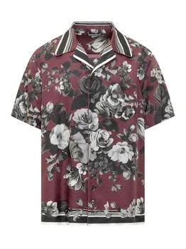 Dolce & Gabbana | Dolce & Gabbana Floral-Printed Short-Sleeved Shirt