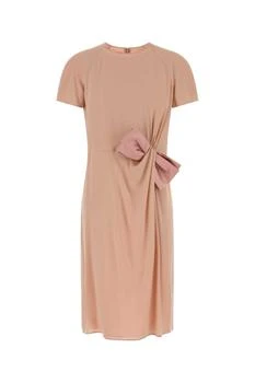 Valentino | Valentino	Bow Detailed Crewneck Midi Dress