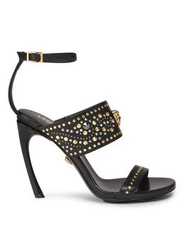 Versace | 105MM Medusa Head Embellished-Leather Sandals