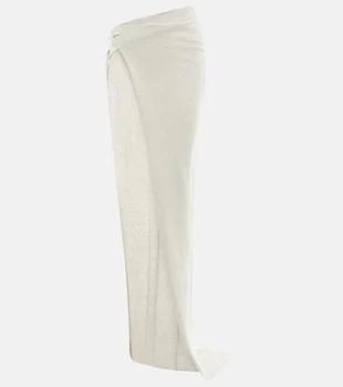 Rick Owens | Asymmetric cashmere and wool maxi skirt