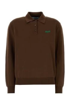 Prada | Prada Long Sleeve Polo Knitted Sweater
