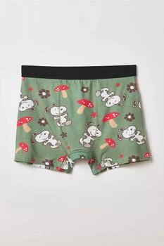 Urban Outfitters Peanuts Snoopy Mushroom Pattern Boxer Brief