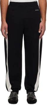 Givenchy | Black Open Seam Contrast Sweatpants