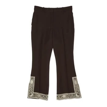 Burberry | Burberry Cropped Embroidered Flared Trousers