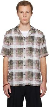 Dries Van Noten | Off-White 
Pink Boxy Viscose Shirt