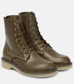 Max Mara | Leather combat boots