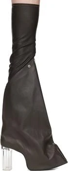 Rick Owens | Gray Concordians Taco Kiss Boots