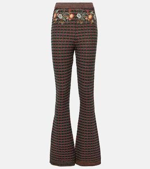 ETRO | Embroidered high-rise flared pants