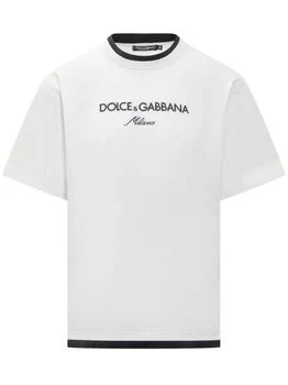 Dolce & Gabbana | Dolce & Gabbana Logo Embroidered Crewneck T-Shirt