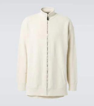 Balenciaga | Logo cotton-blend zip-up cardigan