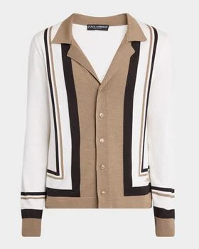 Dolce & Gabbana | Men's Wool-Silk Button-Down Shirt