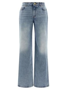 Balmain | Balmain Logo Patch Straight-Leg Jeans