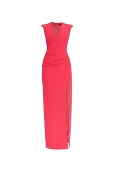 Balmain | Long dress with decorative draping