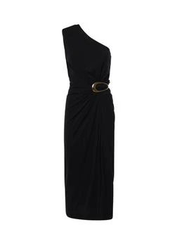 Bottega Veneta | Bottega Veneta Buckle Detailed Sleeveless Midi Dress