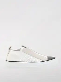Brunello Cucinelli | Brunello Cucinelli Leather and Stretch Viscose Sneakers with Monile